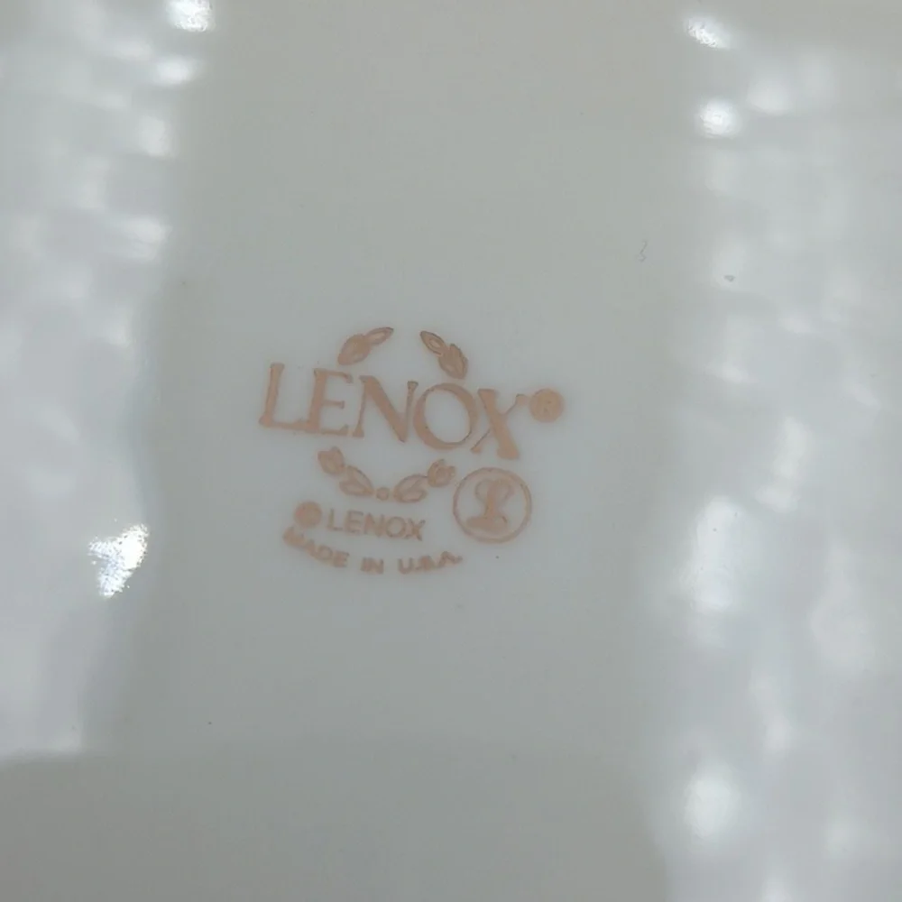 Lenox Basket Weave Bread Tray Gold Trim Party Casual Elegant Luxury 13 1/2” x 6”